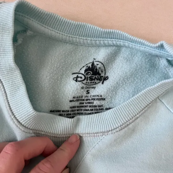 Disney World Light Blue Mickey Mouse Sweater Crewneck - Image 7