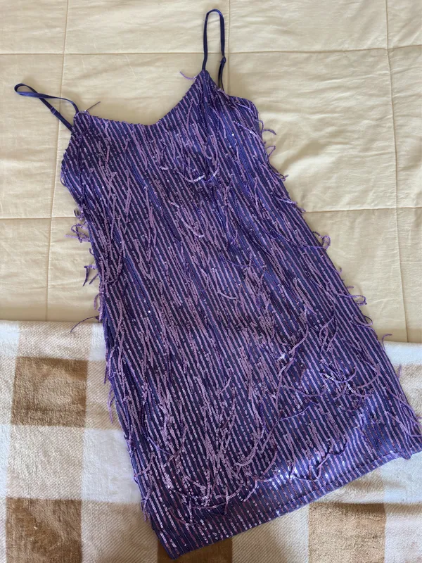 Purple Sequin Francesca's Dress - Image 3