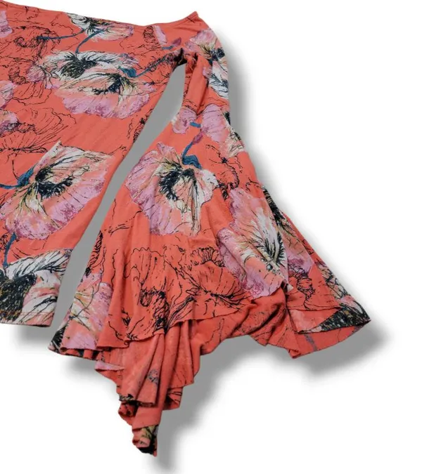 Top Size Large Off The Shoulders Top Flare Sleeves Bell Long Sleeve - Image 5