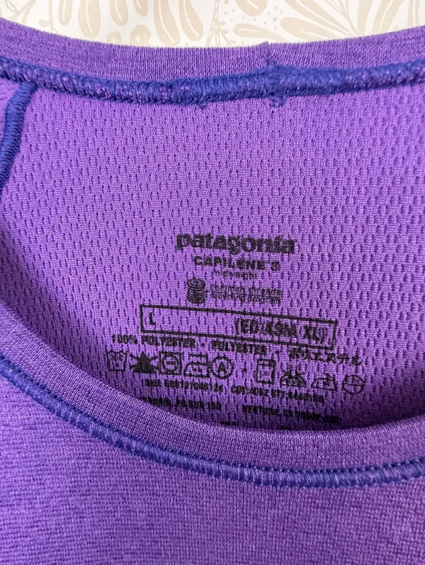 Patagonia Women's Purple Capilene Midweight Crew Baselayer - Size - Large - Image 3