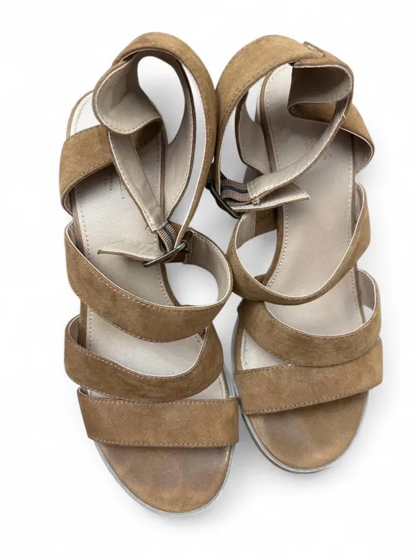 Universal Thread Women’s Size 8 Brown Block Heel Ankle Strap Sandals - Image 3