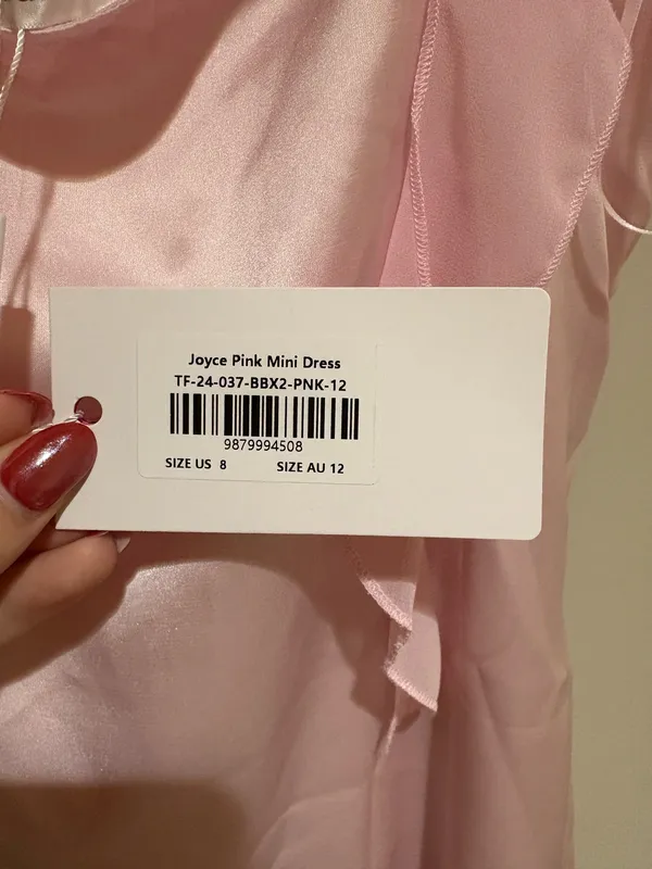 Beginning Boutique Joyce pink mini satin dress - Image 3