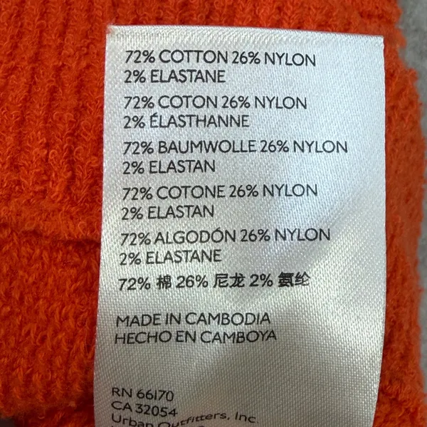 Free People Sweater Womens XL Ottoman Slouchy Tunic Orange Boho Workwear Cozy - Image 5