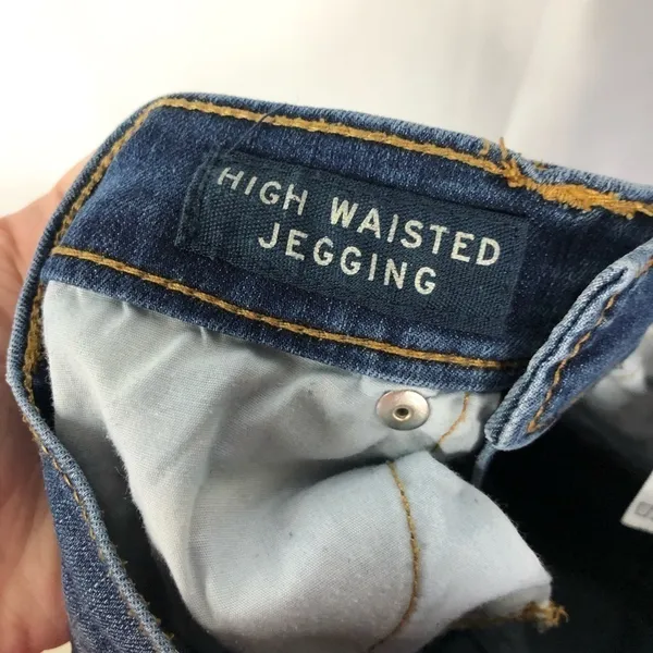 Aeropostale Medium Wash High Waisted‎ Distressed Skinny Jegging 00S - Image 7