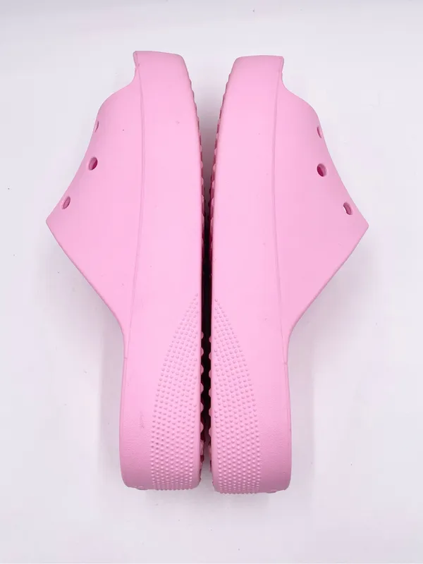 Crocs Classic Platform Slide Sandals Women's Size 9 Flamingo Pink Y2K Barbiecore - Image 9