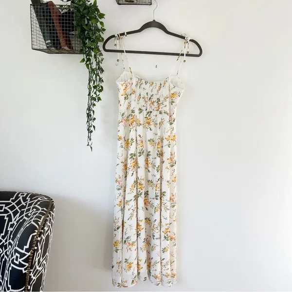 Petal + Pup Floral Lucas Tie Strap Midi Dress Sz 4 - Image 3