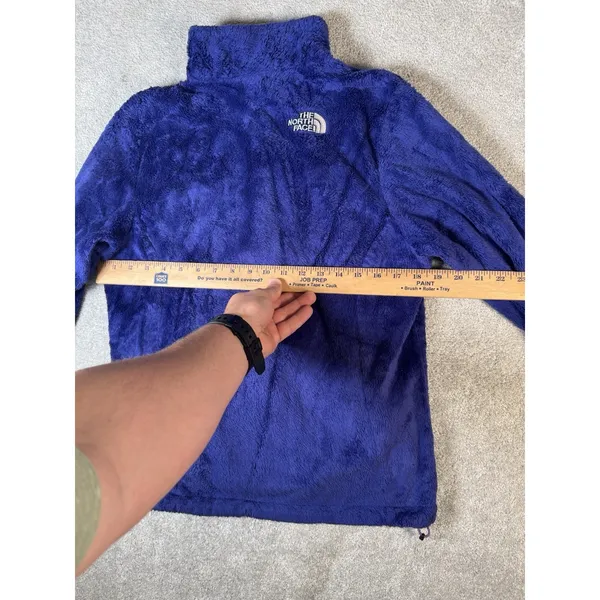 The North Face Jacket Womens Medium Purple Pink Fleece Full Zip Outdoors flaw*** - Image 10