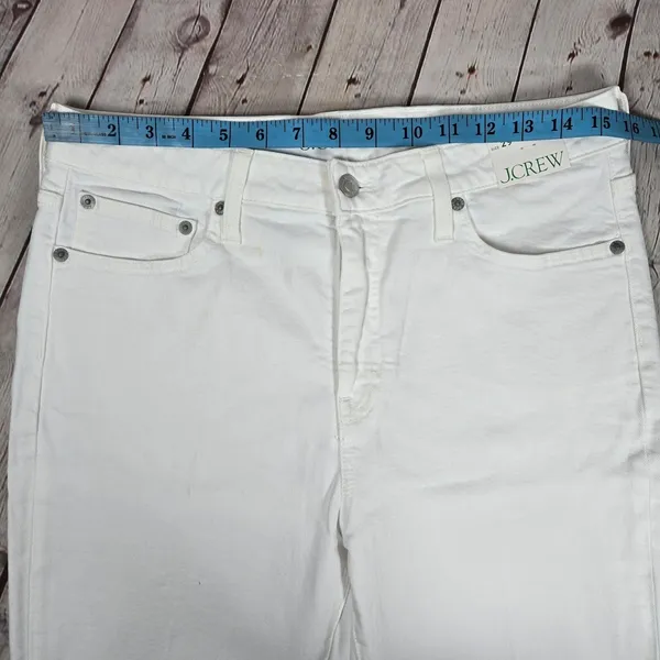 J. Crew Full-length demi-boot jean in‎ white wash 29 BP470 NWT - Image 8