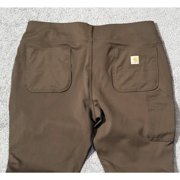 Carhartt Utility Leggings Womens XL Brown Force Midweight Outdoor Stretch Rugged - Image 6