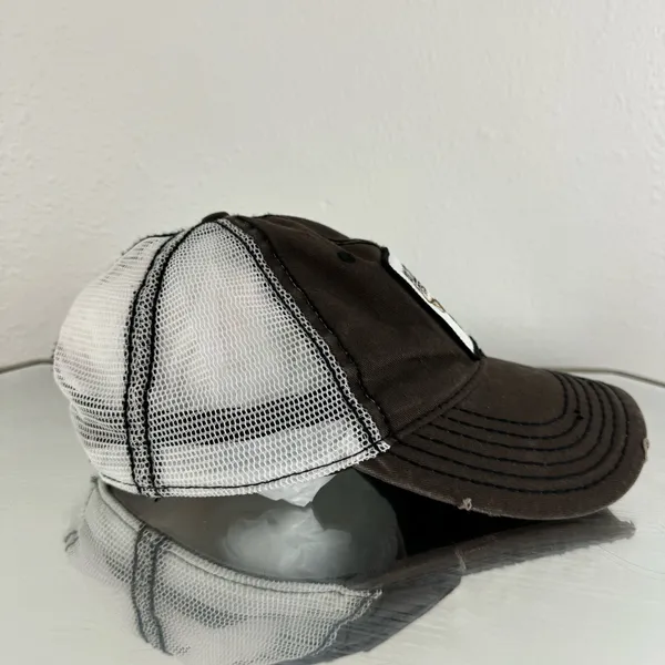 BILLY BOBS TEXAS Y2K Brown White Buck Rack Addict Country Baseball Hat - Image 2