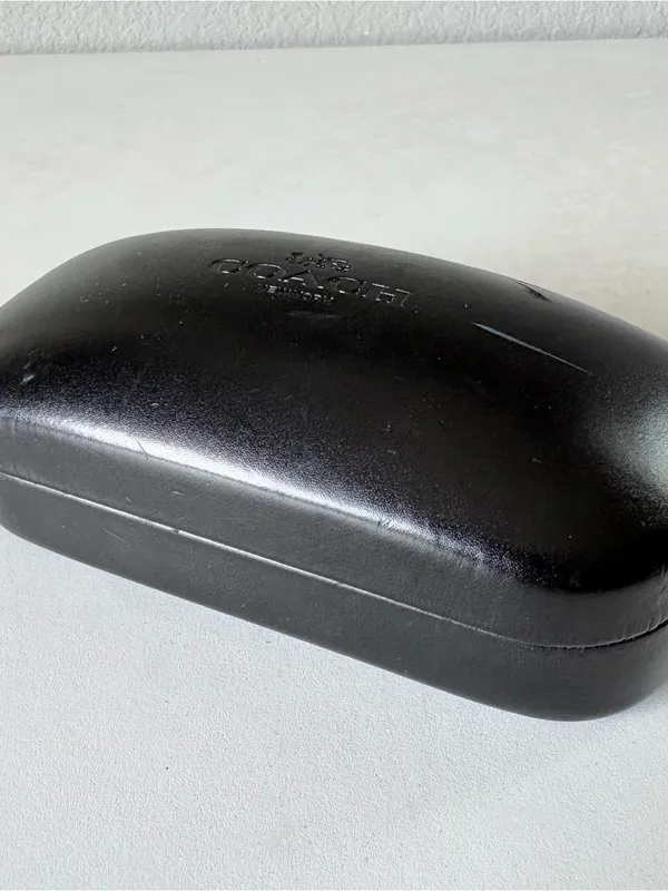 Coach New York Black Clamshell Sunglasses Case Hard Shell Eyeglass Cases - Image 3