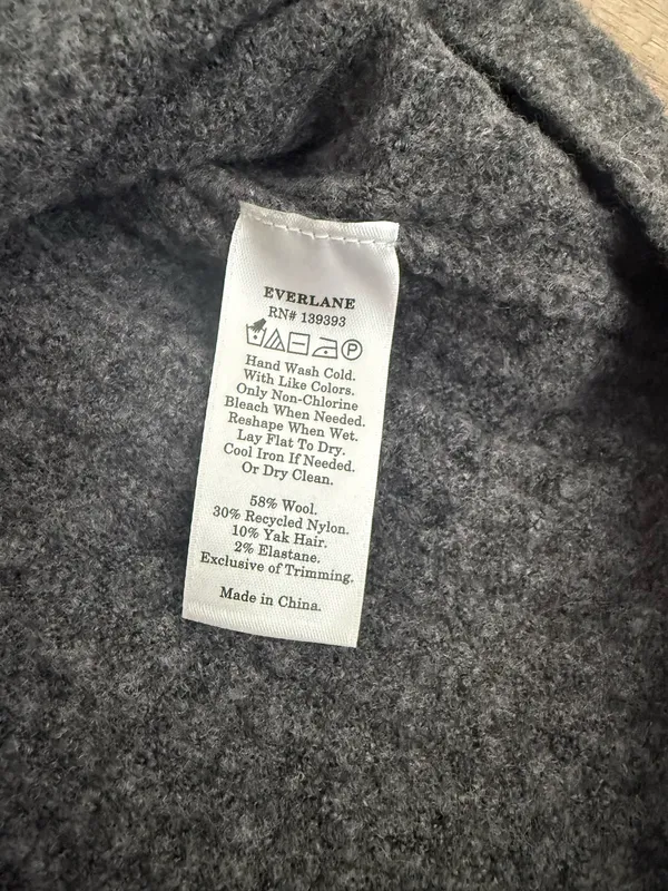 Everlane wool blend grey turtleneck sweater  - Image 7