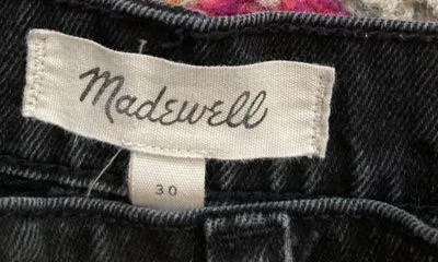 Madewell Black Jean Skirt - Image 3