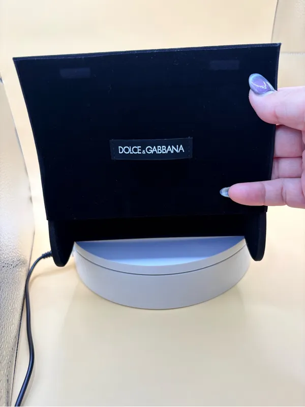 Dolce & Gabbana Black Logo Foldover Clutch for D&G Sunglasses - Image 7
