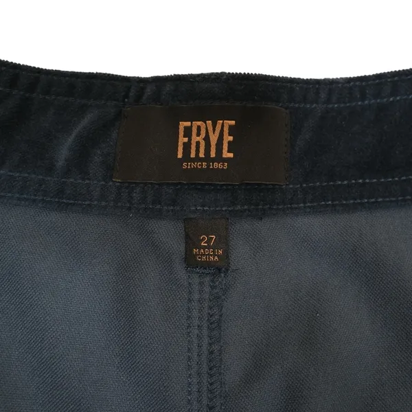 FRYE Womens 27 Camber Wide Leg Crop Velvet Pant in Midnight Blue - Image 10