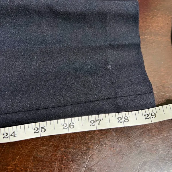 ecru Rivington Navy Tux Stripe Velvet Trim Slim Ankle Pants Size‎ 4 Stretch - Image 8