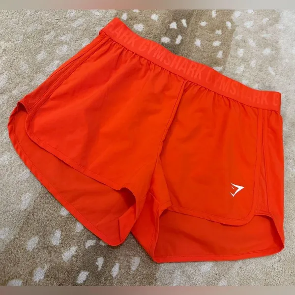 Gymshark orange elastic waist athletic shorts women’s size XL - Image 4