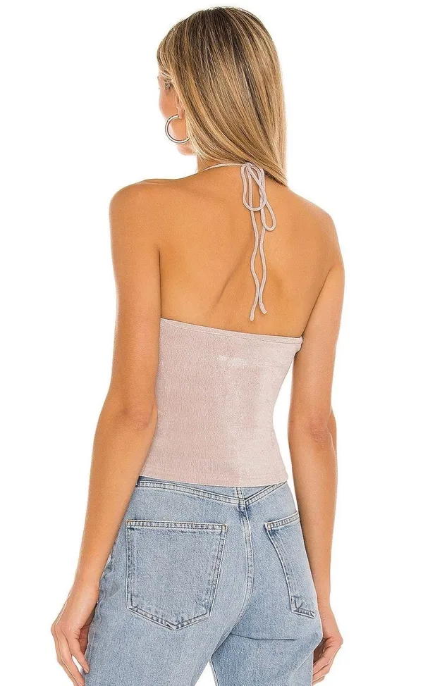 Revolve Super down Halter Top - Image 2