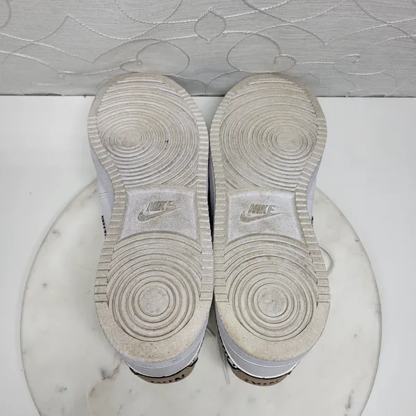 Nike Court Vision Low Next Nature x United Sneakers Womens 11 White Tan Leather - Image 9