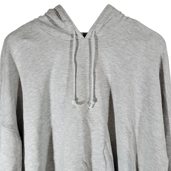Nike Yoga‎ Women's Dri-Fit Gray Cropped Hoodie Sweatshirt Training XL - Image 4