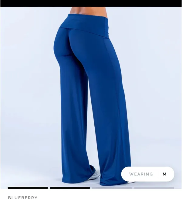 DFYNE Sav Fold Over Wide Leg Pants - Image 4