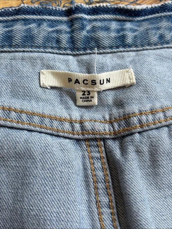 PacSun Denim Wrap Mini Skirt - Image 2