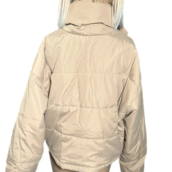 THE FIFTH LABEL Designer Beige Puffer Jacket Women’s Sz S Coat Trendy Fit - Image 7