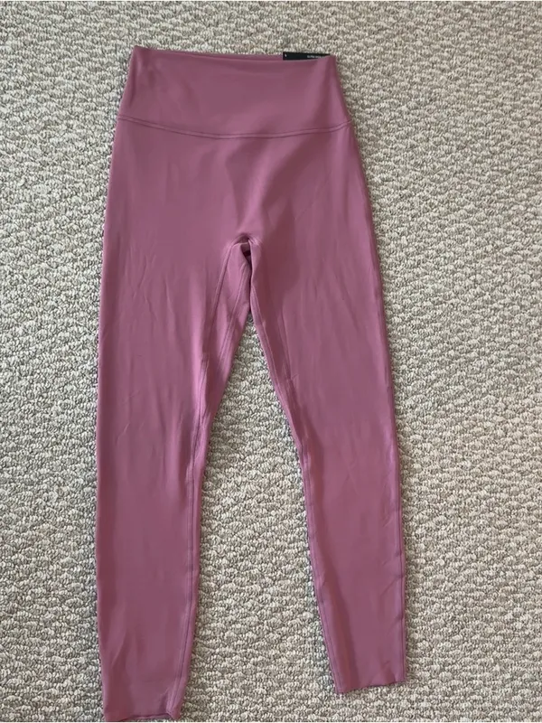 Abercrombie & Fitch Mauve Pink Leggings & Sports Bra Set - Image 3
