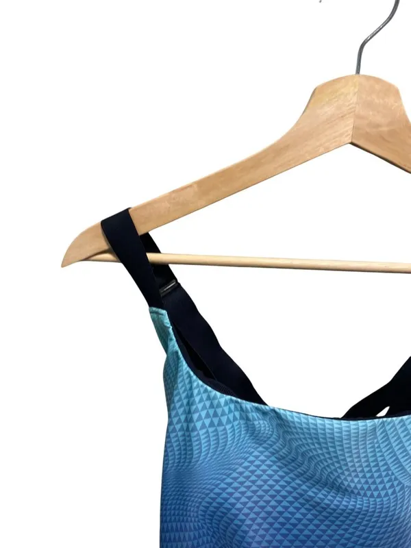 Nike One Piece Swimsuit Blue Size M Summer Beach Vacation Resortwear Swimming - Image 7