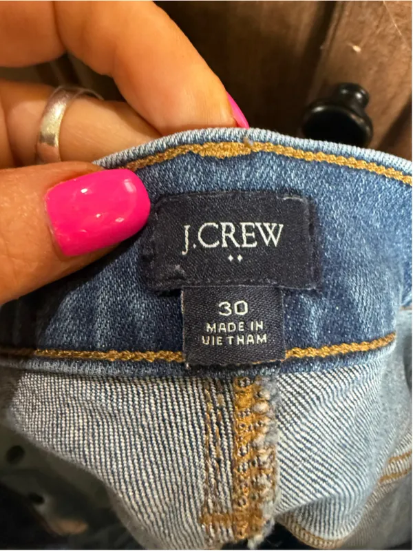Women's Blue Denim Jean Shorts Size 31 - Image 8