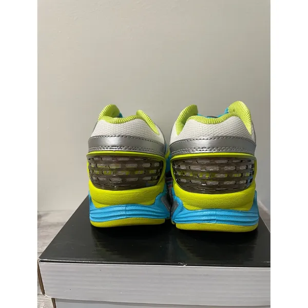 K-Swiss Blade-Max Stable‎ Womens 6 Running Shoes Silver Yellow Blue NIB - Image 3