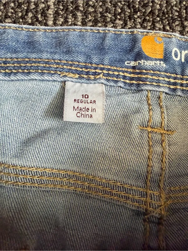 Carhartt Jeans Womens 10 Blue Stretch Denim Original Fit - Image 3