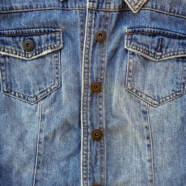 Blue‎ denim jean jacket Blue Size L - Image 2