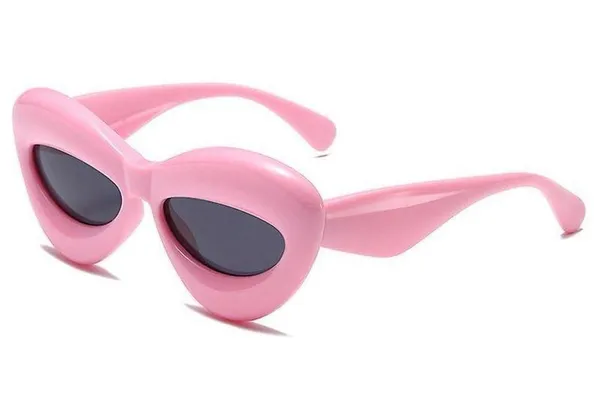 Fashion Inflated Cat-eye Oversized Frame Sexy Lip Candy Glasses Trendy Designer - Image 2