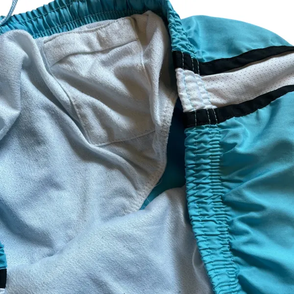 NIKE Dri-Fit Blue/White Brief-Lined Athletic Running Shorts - Size Large - Image 6