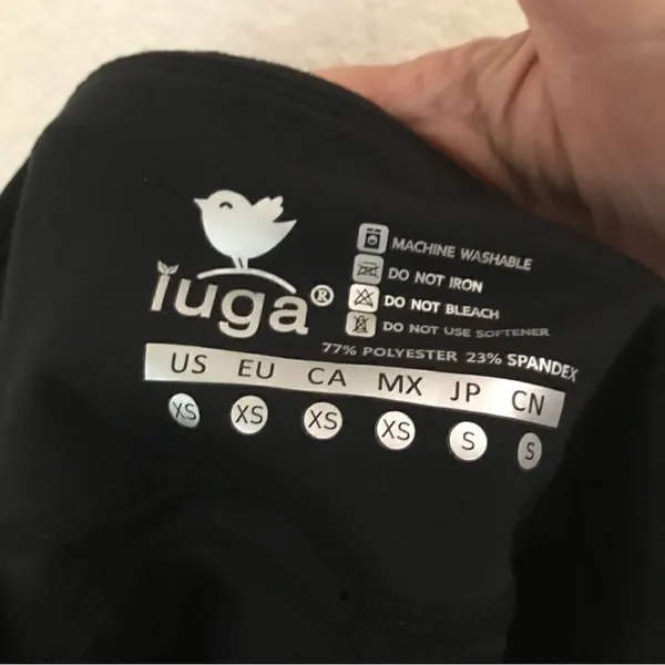 ‎IUGA Black yoga sports shorts XS - Image 4