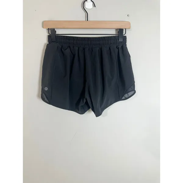 Lululemon Hotty Hot High-Rise Lined Short 4" Black Athletic Running Size 6 - Image 7