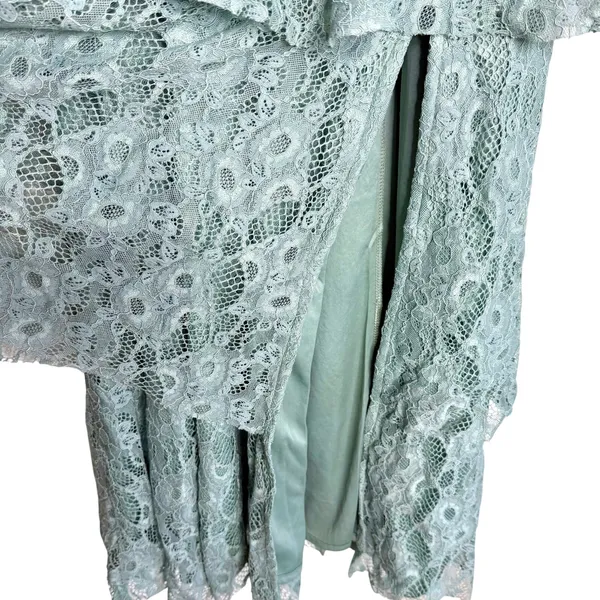 Lulus Floral Lace Sleeveless Tiered Maxi Dress Small Fairycore Coquette Formal - Image 8