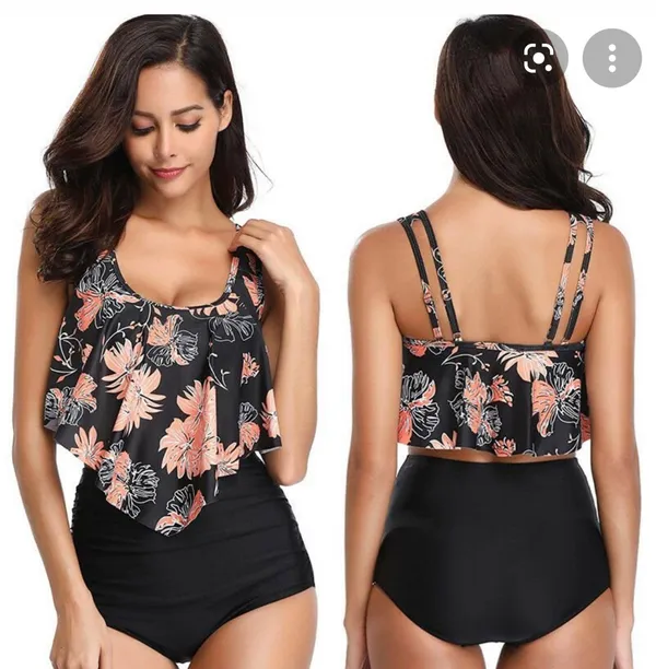 SouqFone Swimsuits Women Bathing Suits Ruffled Flounce Top - Image 9