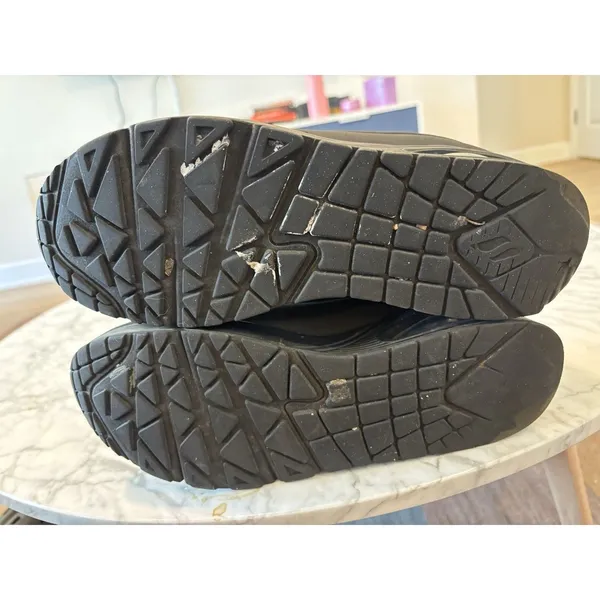 Women's Skechers Street, Uno Stand on Air‎ Sneaker 73690-BBK Black Synthetic 9 - Image 6