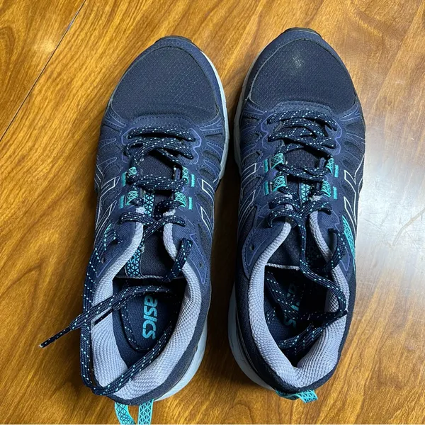 Asics Gel Venture 7 Trail Running Shoes size 8.5 Navy teal gray - Image 5