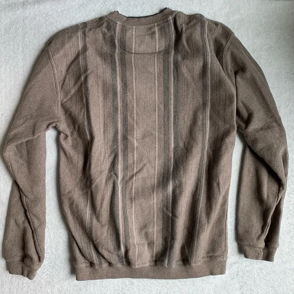 Vintage Knights Sportswear Striped Crewneck Sweater - Image 3