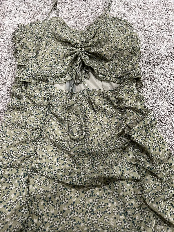 Lane 201 Olive Mini Dress - Image 2