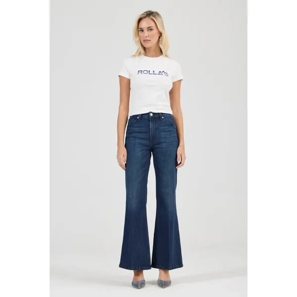 Rolla's Eastcoast Flare Jeans High Rise Womens Size 27 Dark Wash Denim Y2K 90s - Image 11