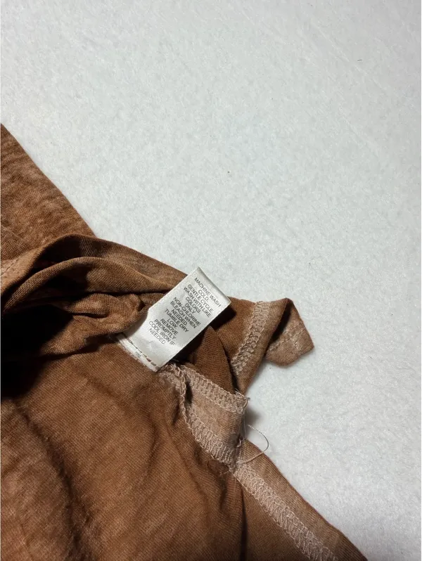 OZEO Women’s L Country Music & Cowboys Brown Graphic Tee Keyhole Back - Image 8