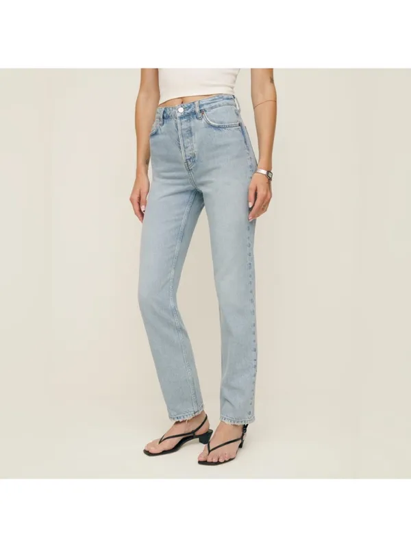 Reformation Cynthia High Rise Straight Jeans - Image 2