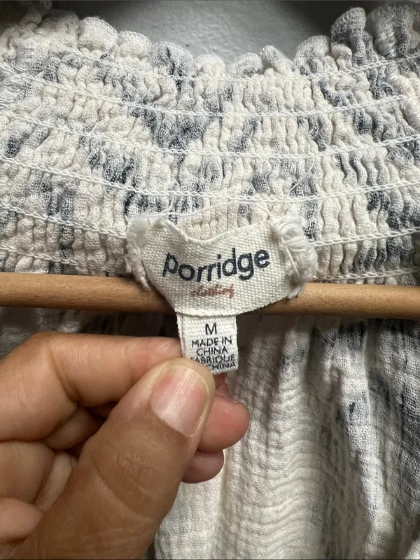 Anthropologie Porridge Long-Sleeve Gauze Smocked Top - Image 7