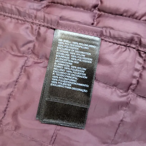 The North Face Womens Thermoball Eco Quilted Jacket Purple NF0A3Y3Q Size XXL - Image 6