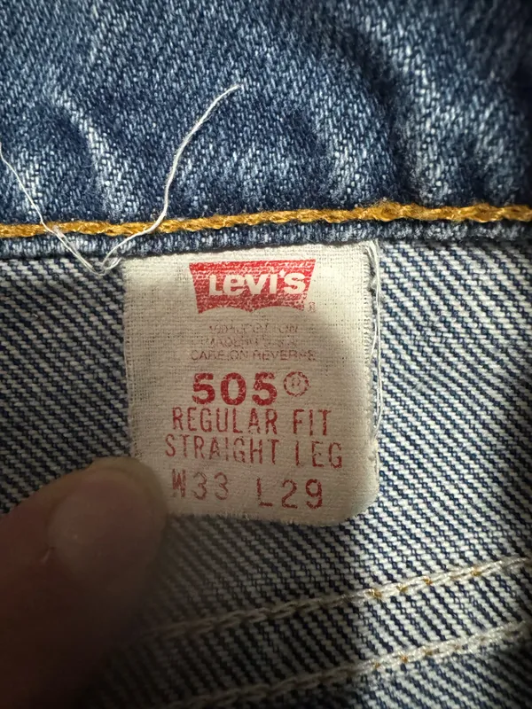 vintage 1996 orange tab Levi’s jeans 33×29 - Image 4