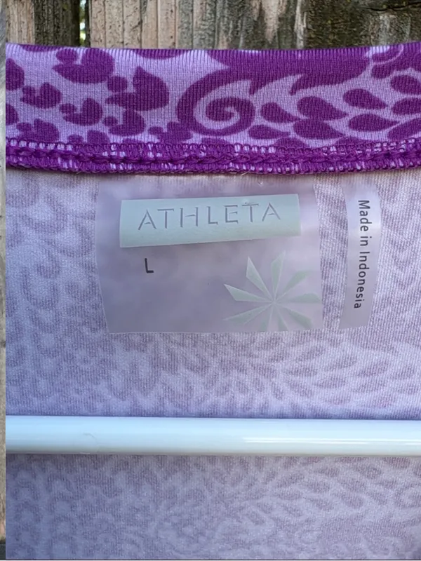 NWOT Athleta Nectar Faux Wrap Dress Purple Size Large - Image 6